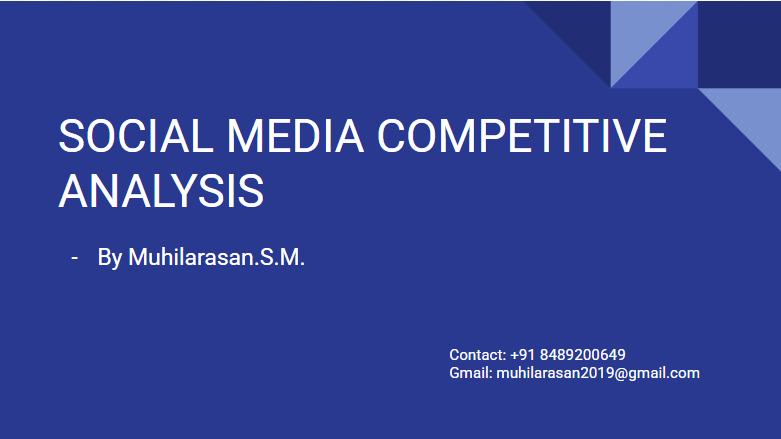 social media competitive analysis