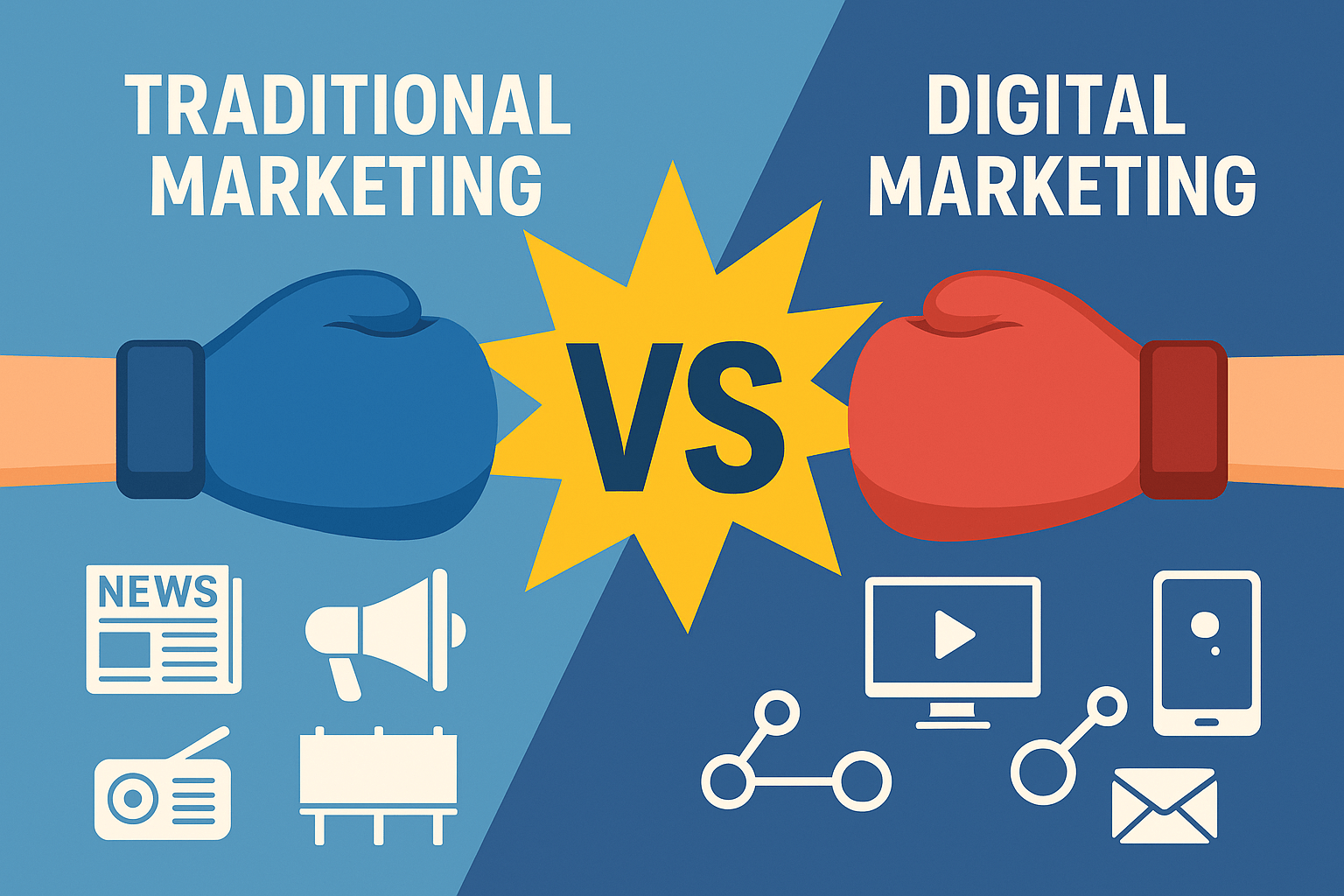 What is the Difference Between Traditional Marketing and Digital Marketing